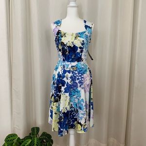 Floral Summer Dress.  New York & Co. Blue. NWT